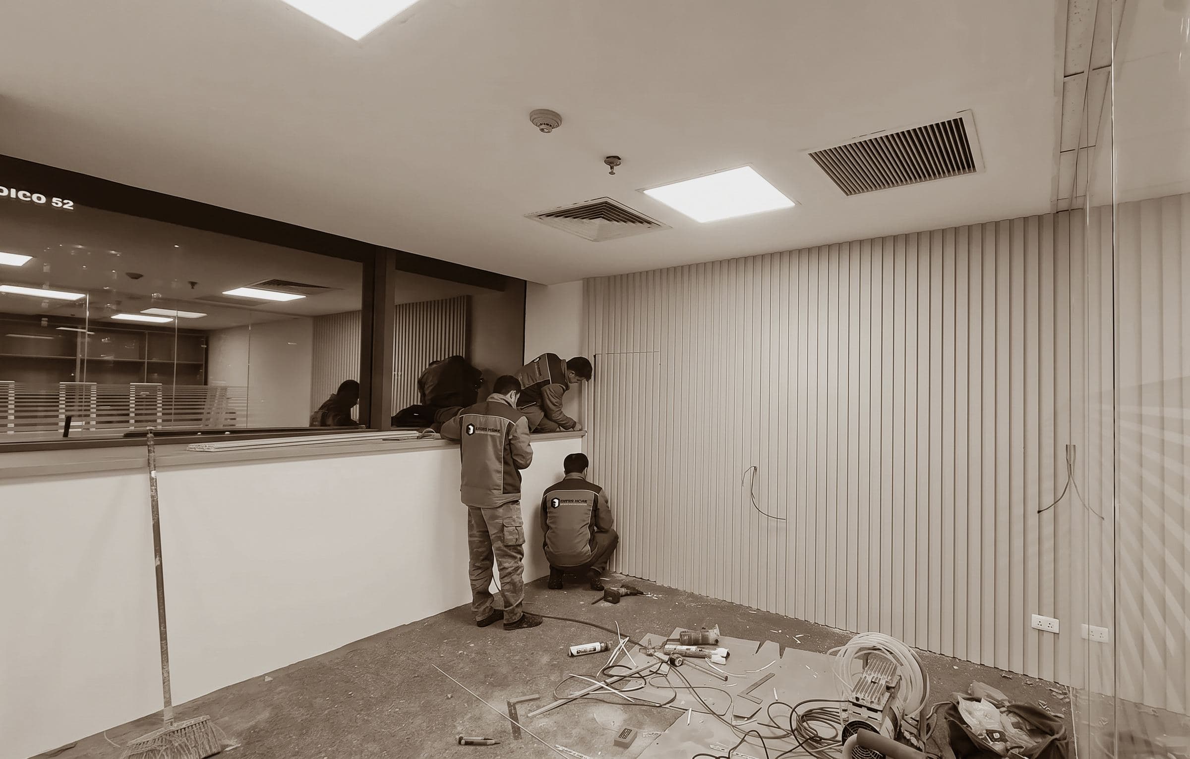 SSOE Office — Quá trình thi công 2