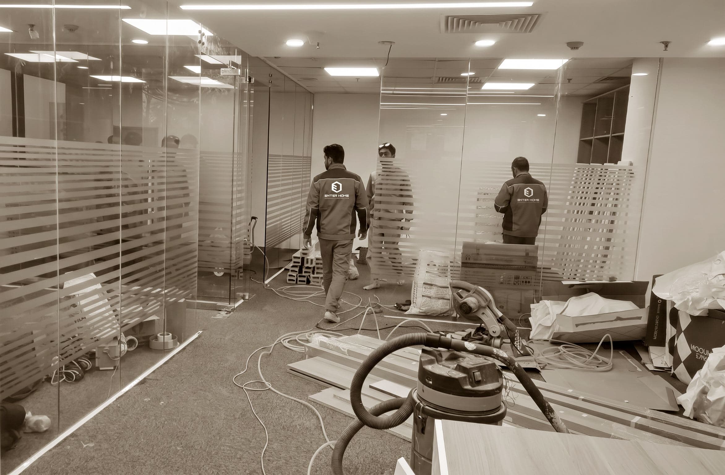 SSOE Office — Quá trình thi công 1