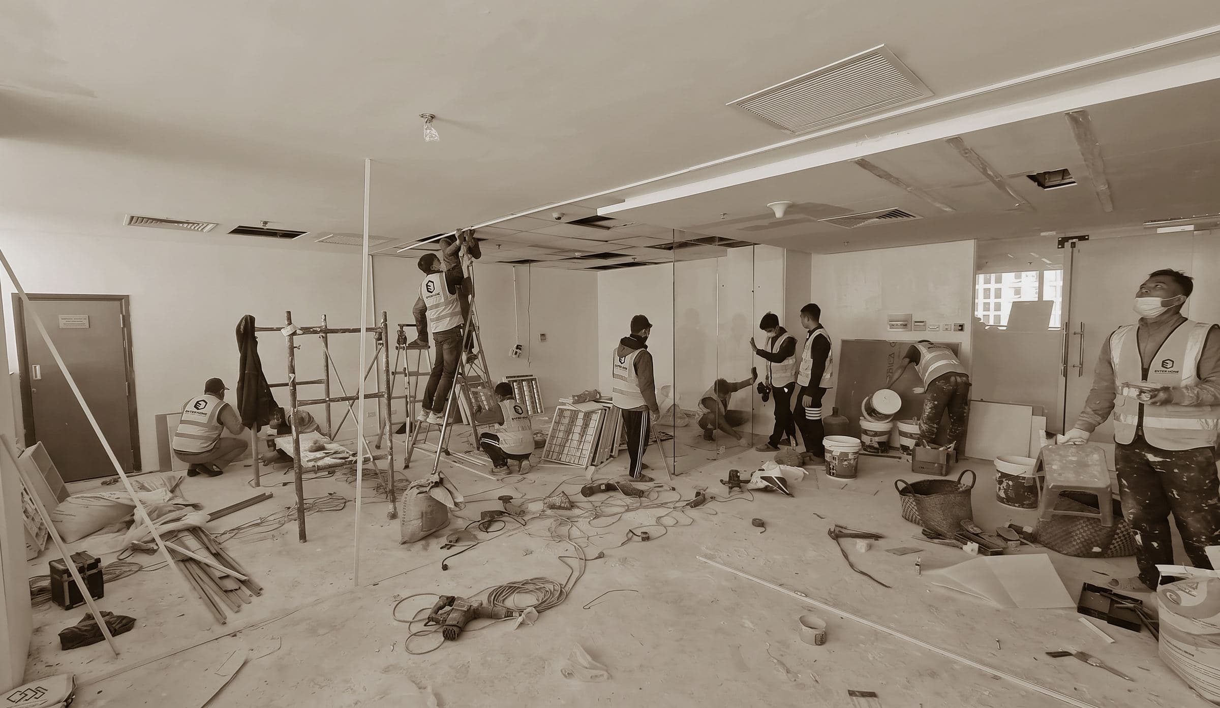 SSOE Office — Quá trình thi công 4